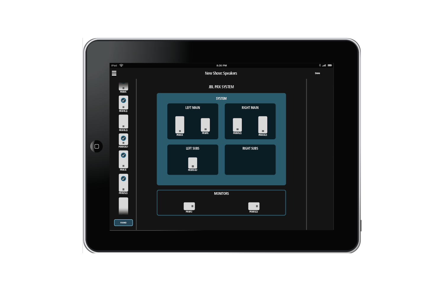 12” Two-Way Full-Range Main System/Floor Monitor with Wi-Fi PRX812 3