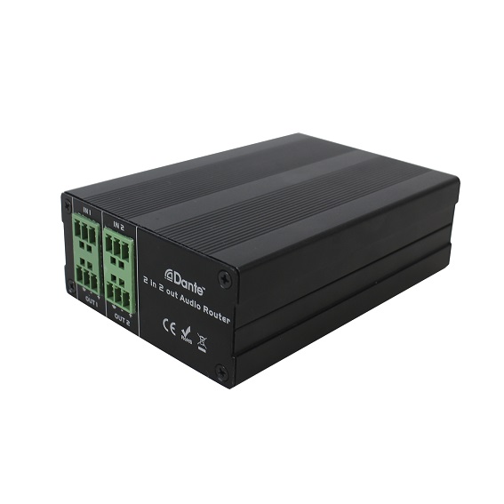 Dante 2-in / 2-out Audio Transmitter-Dante 2by2i POE 3