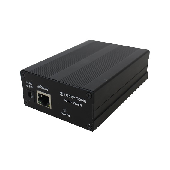 Dante 2-in / 2-out Audio Transmitter-Dante 2by2i POE 4
