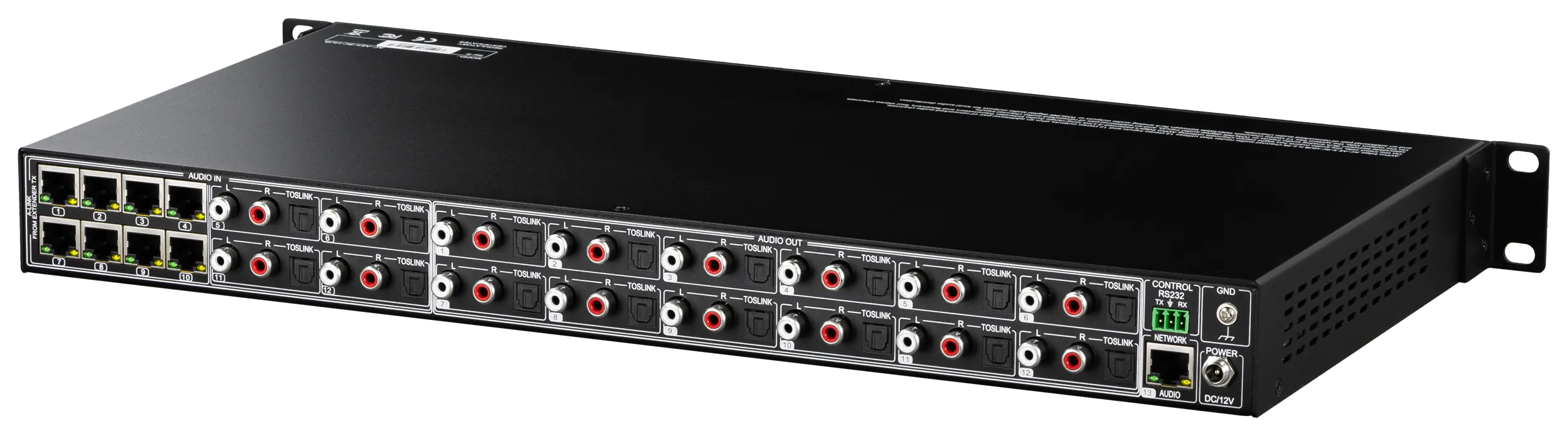 12×12 Audio-Only Matrix Switching Aggregation Hub-AC-AEX-RC-HUB 2