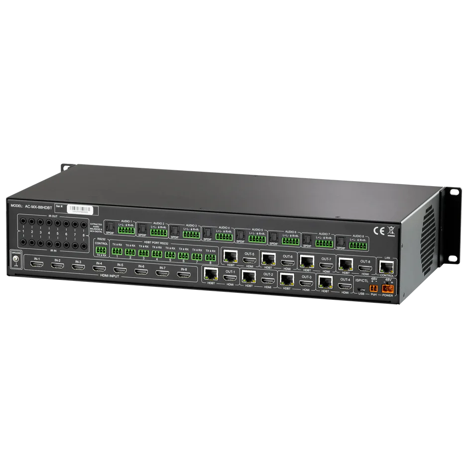 18Gbps 8×8 HDMI/HDBaseT Matrix Switch-AC-MX-88HDBT 3