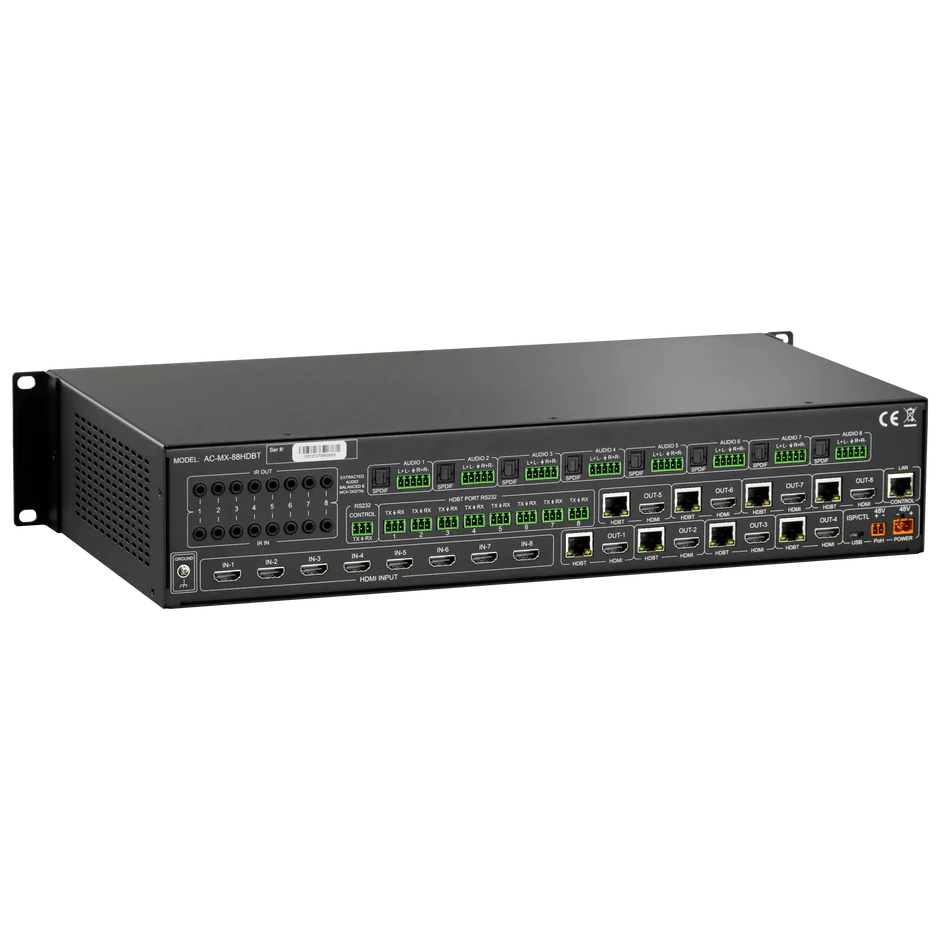 18Gbps 8×8 HDMI/HDBaseT Matrix Switch-AC-MX-88HDBT 5