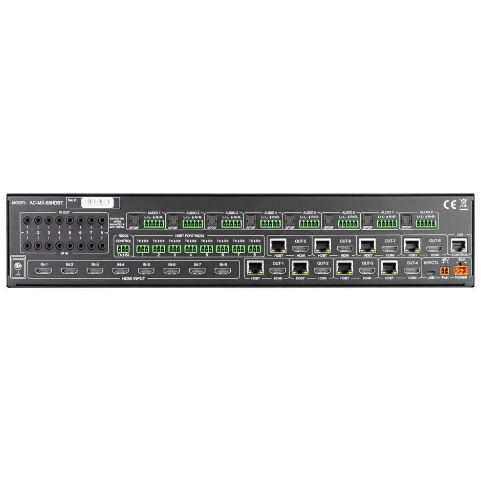 18Gbps 8×8 HDMI/HDBaseT Matrix Switch-AC-MX-88HDBT 6