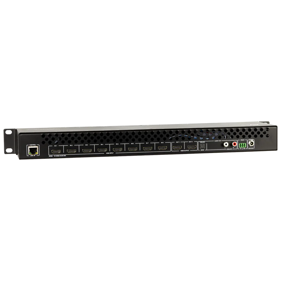 18Gbps 8×2 Auto Switching HDMI Matrix Switcher RM 3