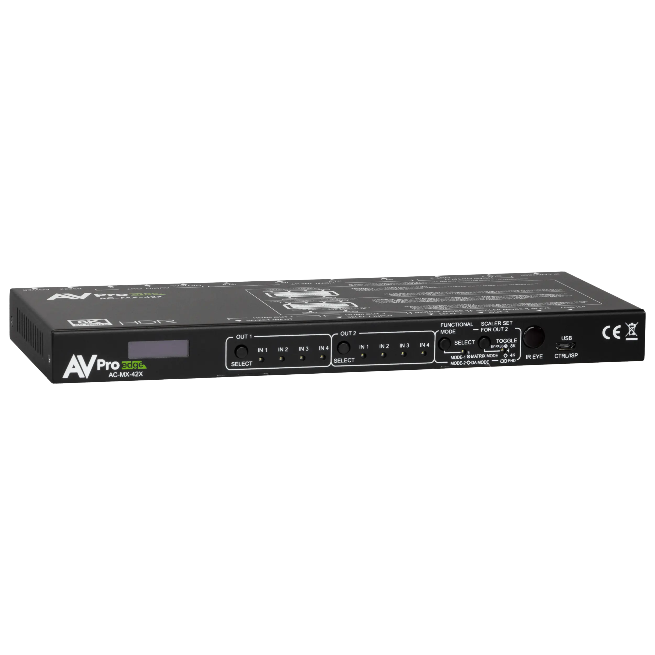 40Gbps 8K 4×2 HDMI Matrix Switcher-AC-MX-42X 5