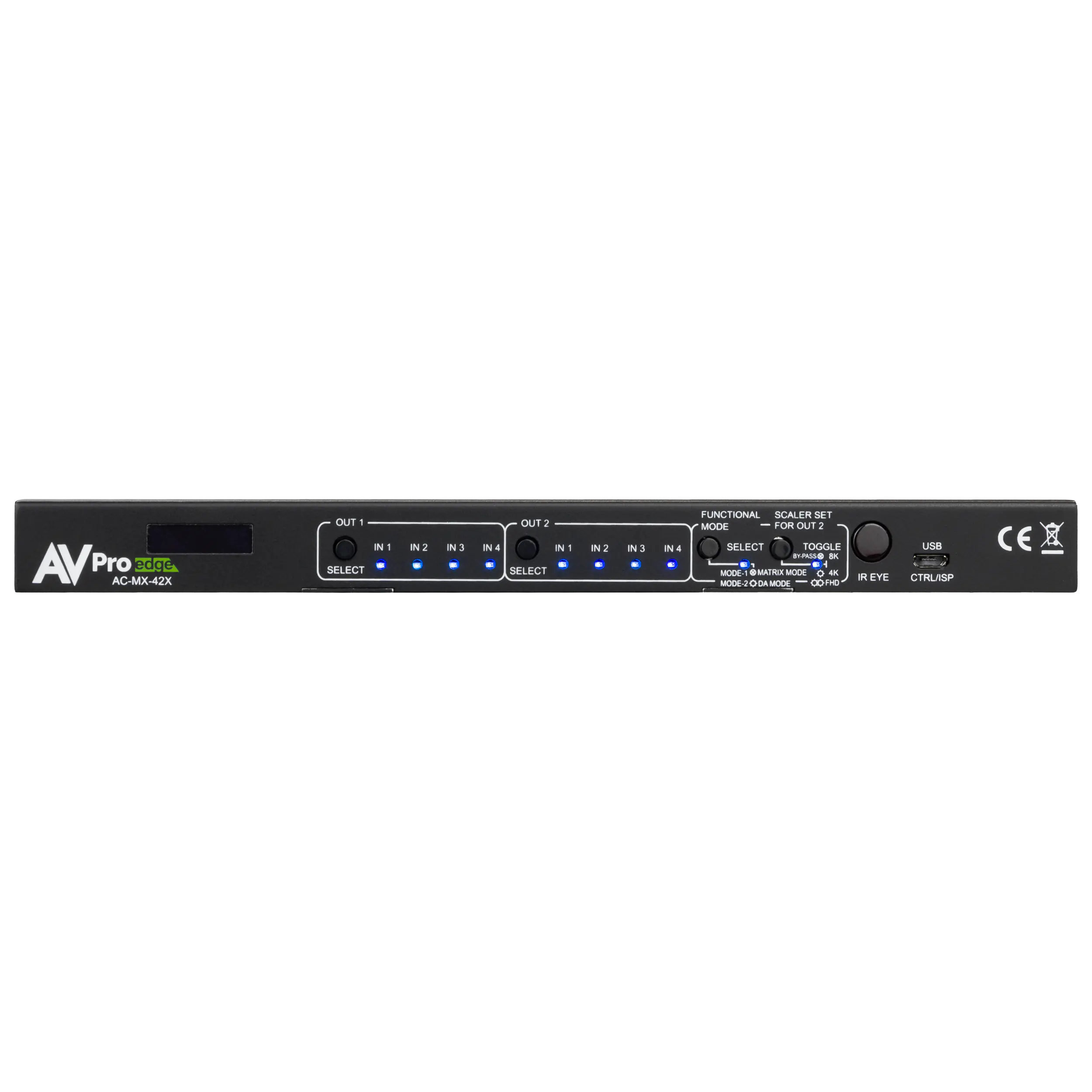 40Gbps 8K 4×2 HDMI Matrix Switcher-AC-MX-42X 6