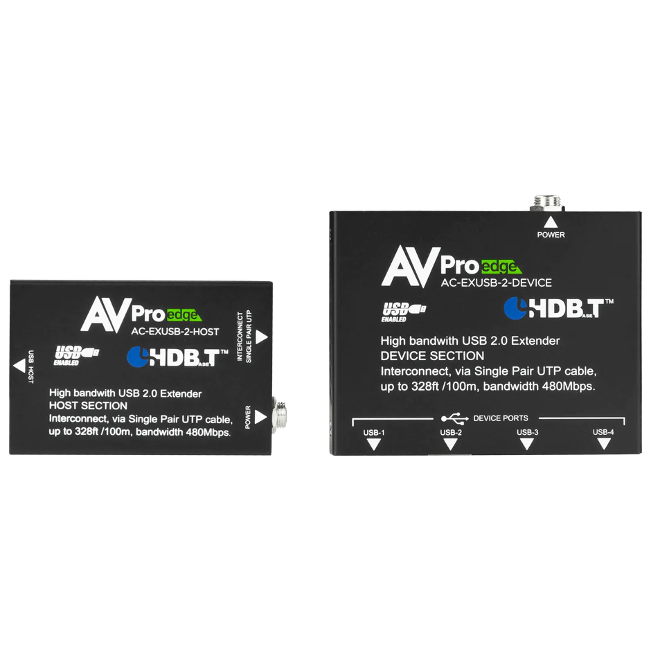 100M USB 2.0 Extender via HDBaseT-AC-EXUSB-2-KIT 2