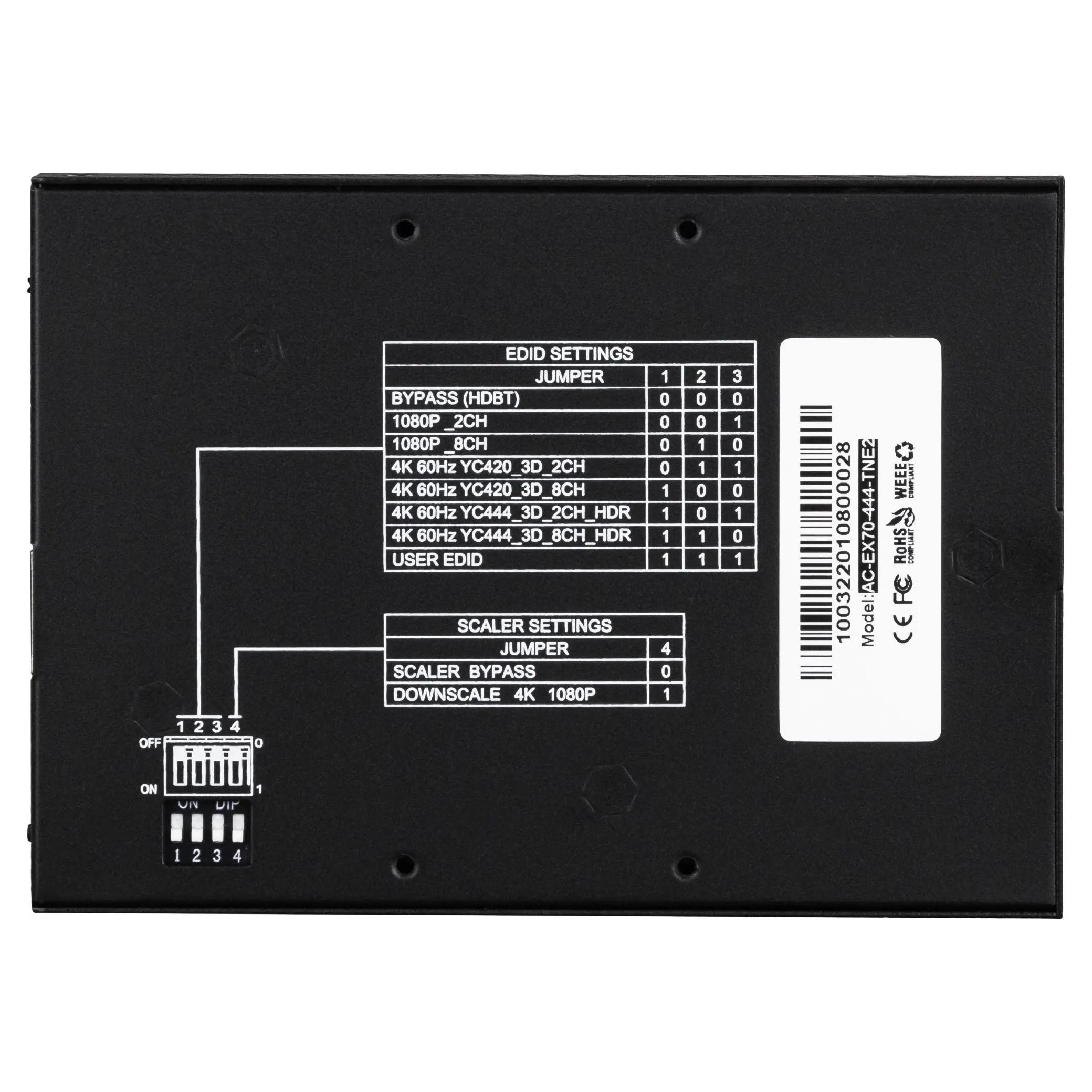 70M 18Gbps HDBaseT Transmitter-AC-EX70-444-TNE 6