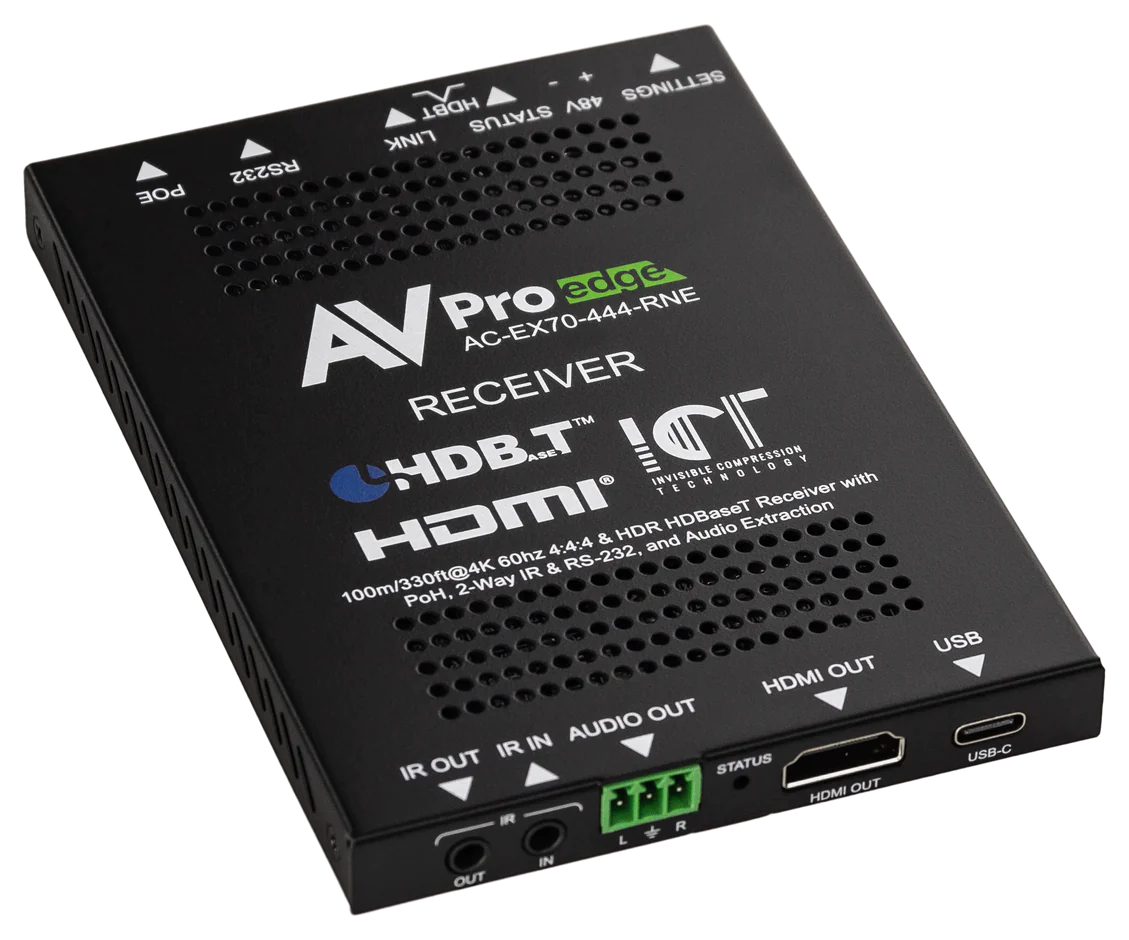 70M 18Gbps HDBaseT Receiver with Power Supply- AC-EX70-444-RNE-P 2
