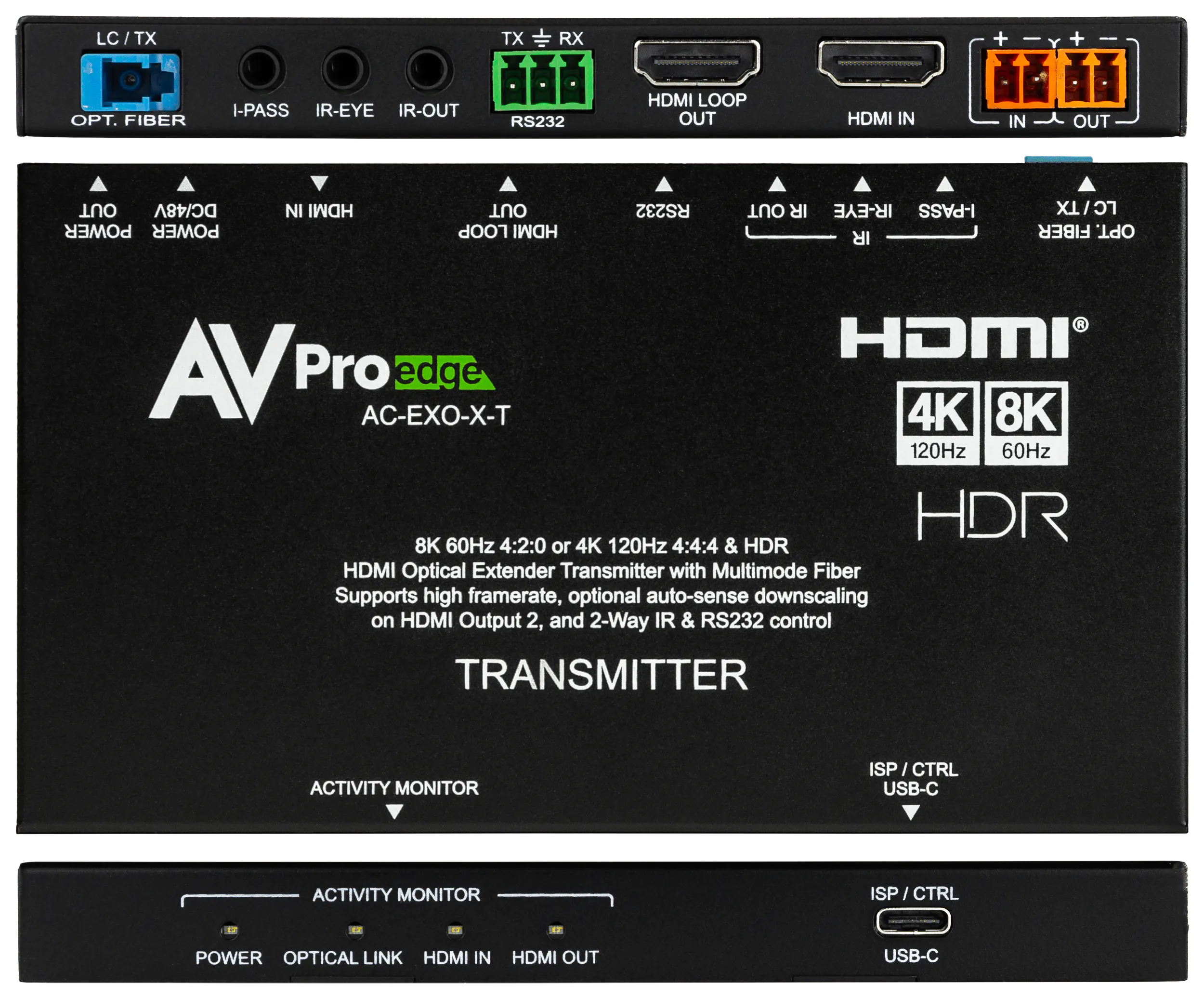 40Gbps 8K Fiber Optic Extender Kit-AC-EXO-X-KIT 4