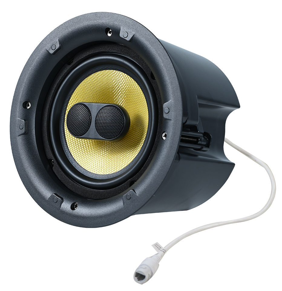 Dante High Performance Ceiling Speaker-Dante 640DUO POE DSP 2