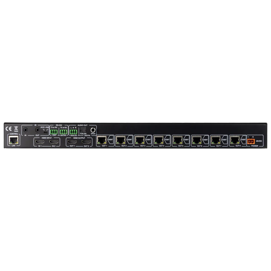 18Gbps 2×10 HDBaseT Distribution Amplifier-AC-DA210-HDBT 4