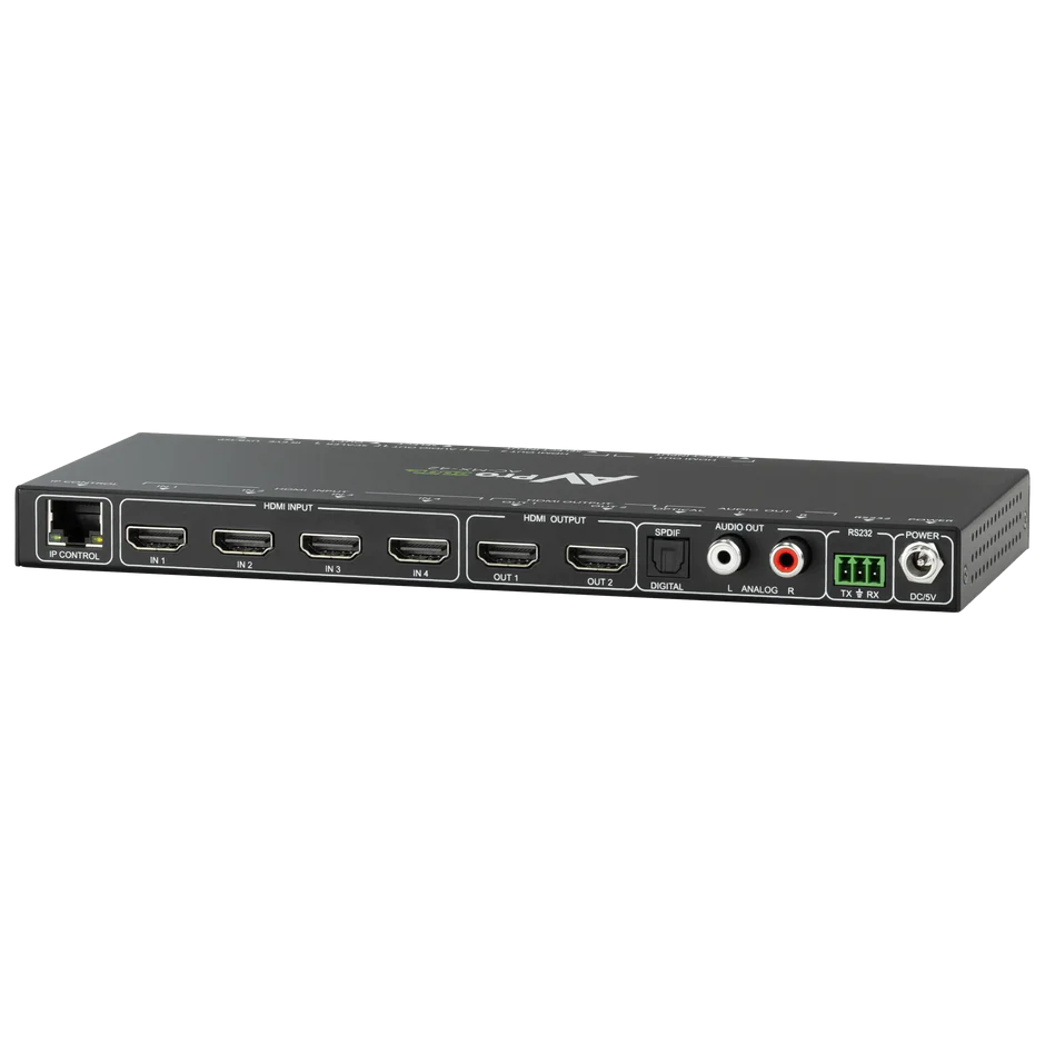 18Gbps 4×2 Auto Switching HDMI Matrix Switcher-AC-MX-42 4