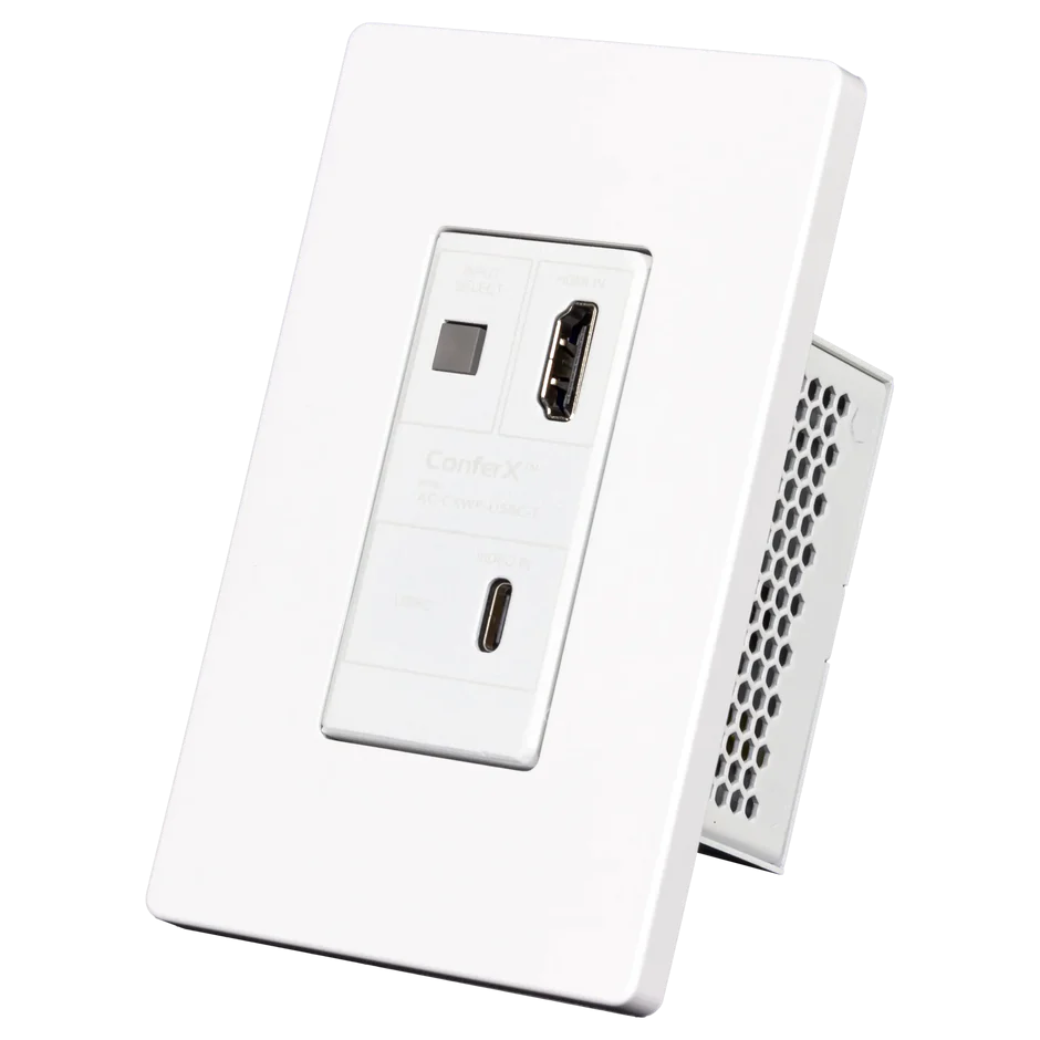 USB-C/HDMI Wall Plate Transmitter via HDBaseT 3
