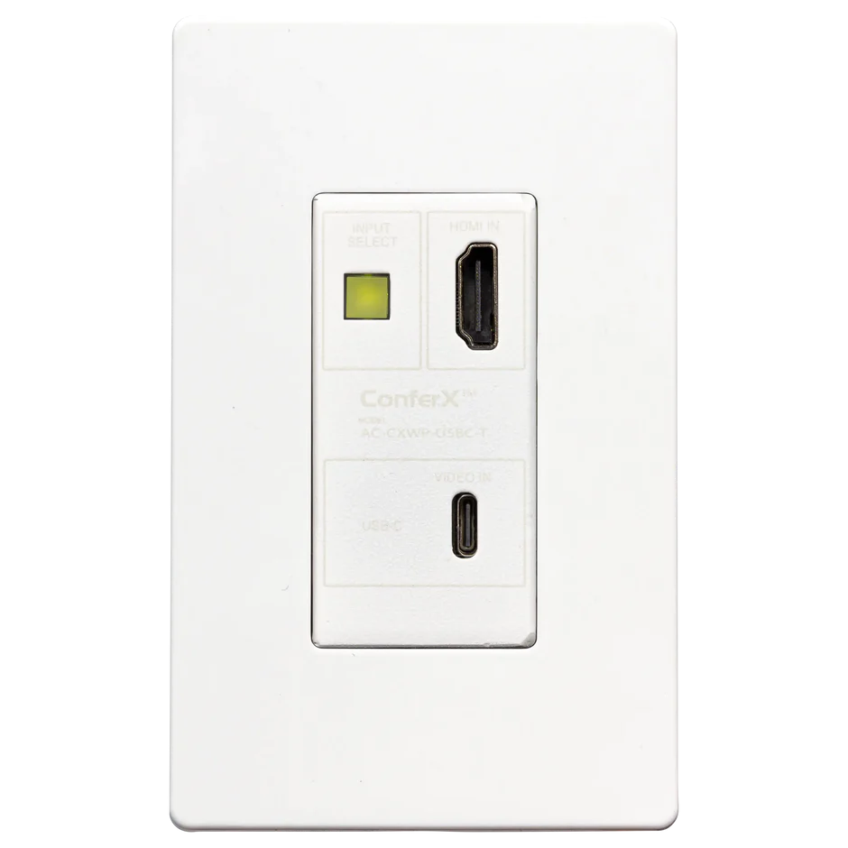 USB-C/HDMI Wall Plate Transmitter via HDBaseT 4