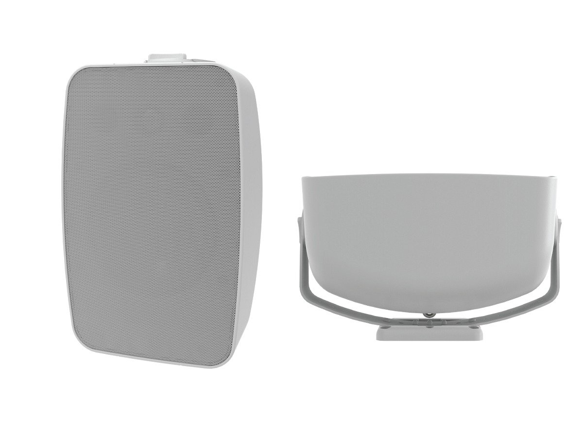 Crestron SAROS-SMT8T-AW-B-T-EACH – Loa gắn nổi: Saros® 8 in. 2-Way All Weather Surface Mount Indoor/Outdoor Speaker, Black Textured, Single