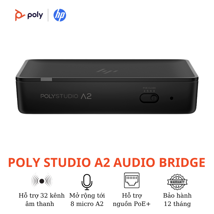 Bộ Kết Nối Âm Thanh Trung Tâm Poly Studio A2 Audio Bridge