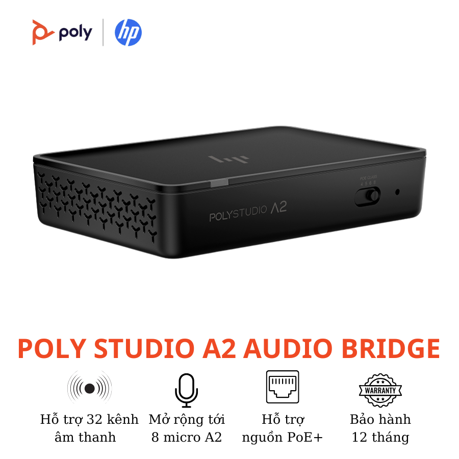Bộ Kết Nối Âm Thanh Trung Tâm Poly Studio A2 Audio Bridge 2
