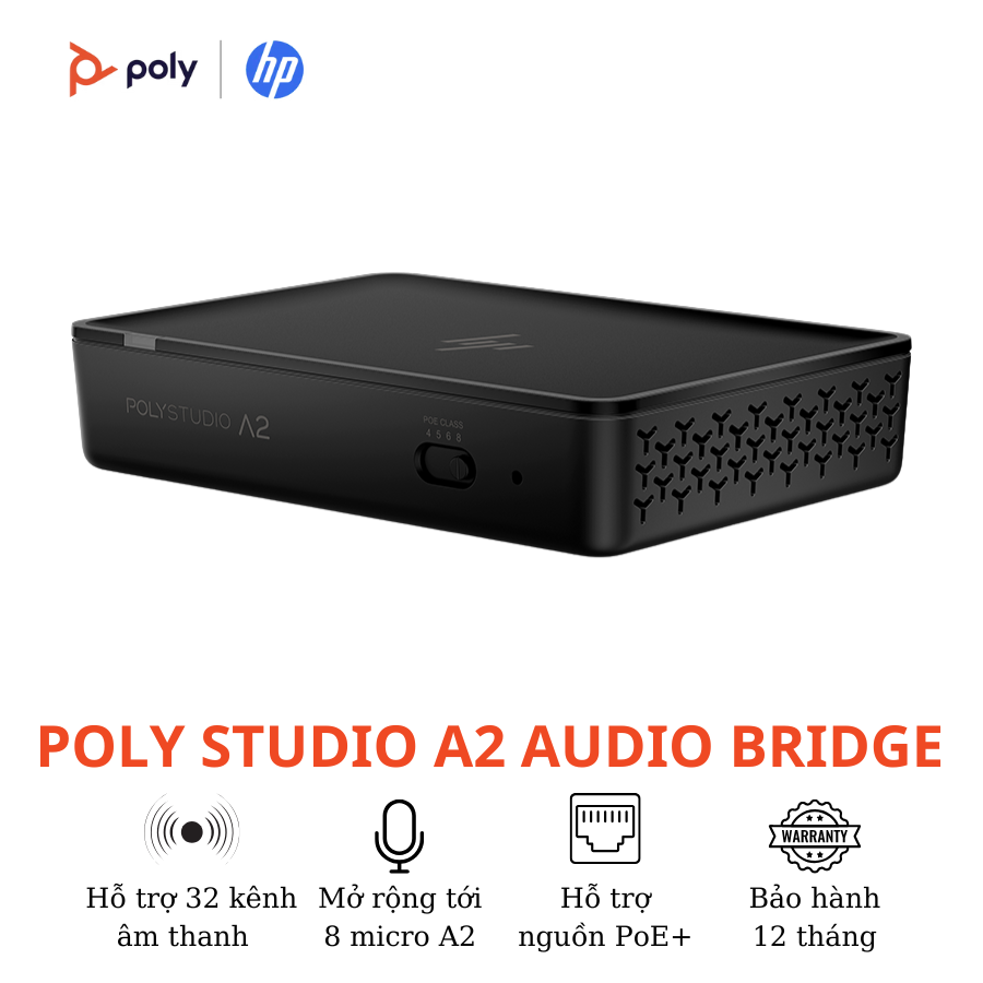 Bộ Kết Nối Âm Thanh Trung Tâm Poly Studio A2 Audio Bridge 3