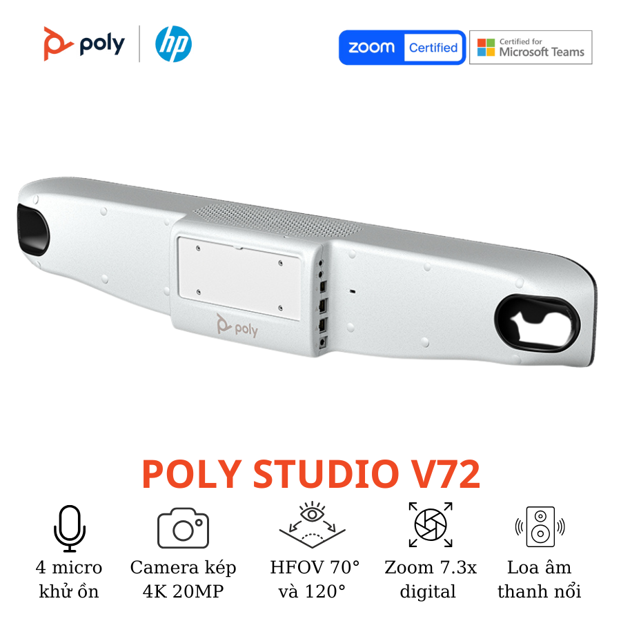 Thiết bị hội nghị truyền hình Poly Studio V72 4