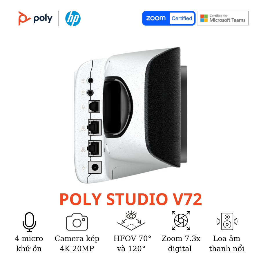 Thiết bị hội nghị truyền hình Poly Studio V72 6
