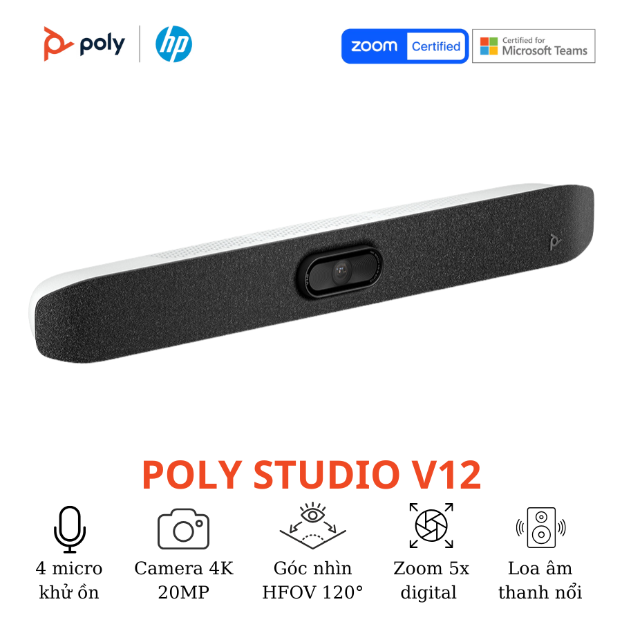Thiết bị hội nghị truyền hình Poly Studio V12 3