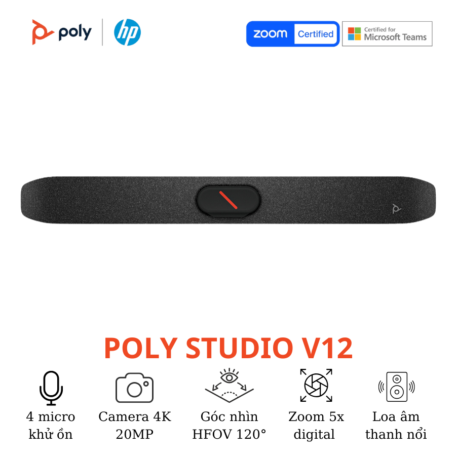 Thiết bị hội nghị truyền hình Poly Studio V12 4