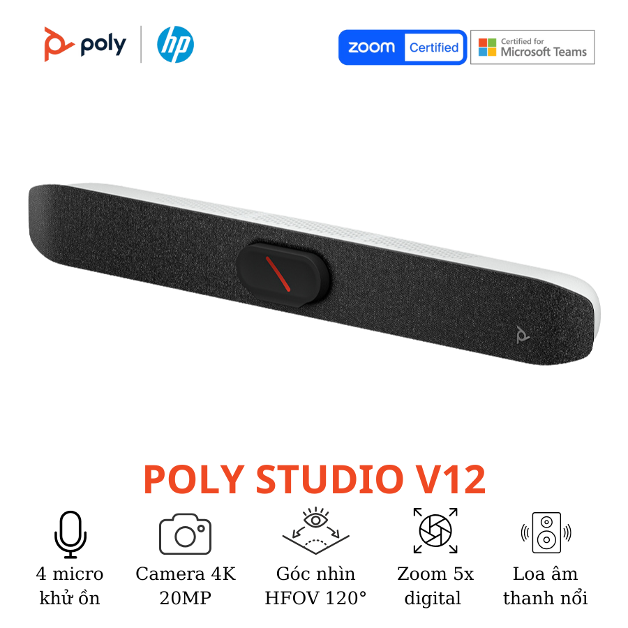 Thiết bị hội nghị truyền hình Poly Studio V12 5