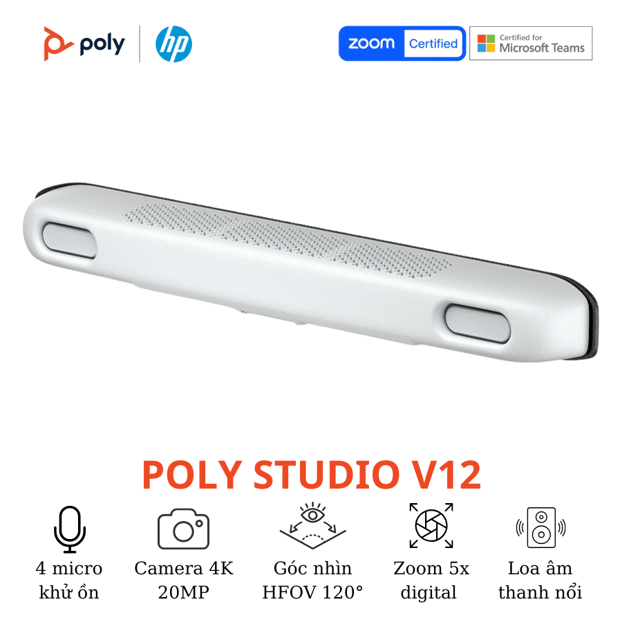 Thiết bị hội nghị truyền hình Poly Studio V12 6