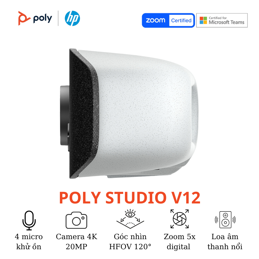 Thiết bị hội nghị truyền hình Poly Studio V12 8