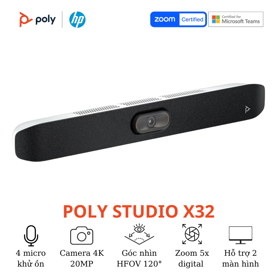 Thiết bị hội nghị truyền hình Poly Studio X32 3