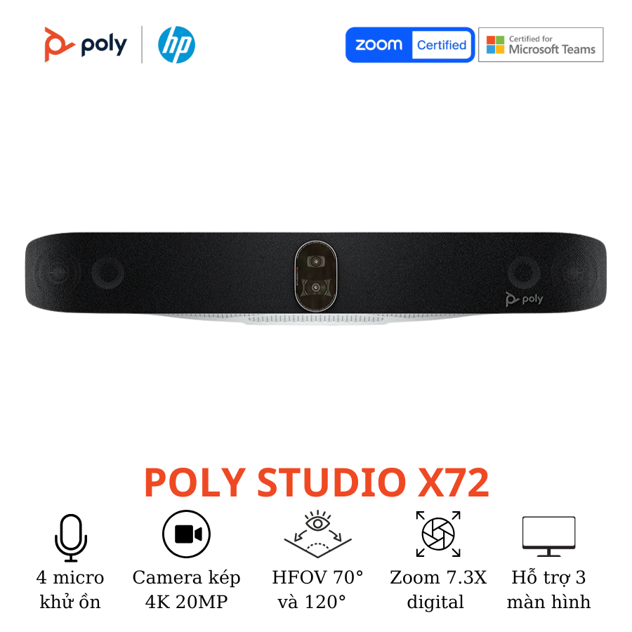 Thiết bị hội nghị truyền hình Poly Studio X72 2