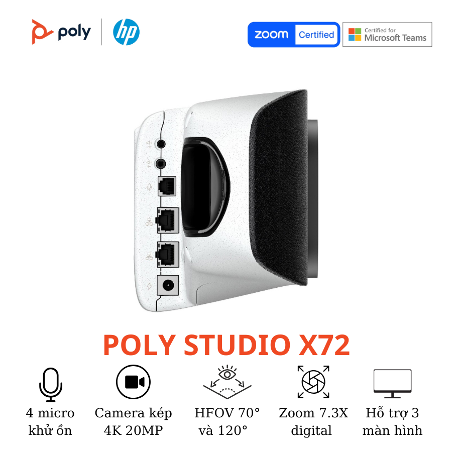 Thiết bị hội nghị truyền hình Poly Studio X72 4