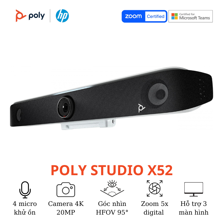 Thiết bị hội nghị truyền hình Poly Studio X52