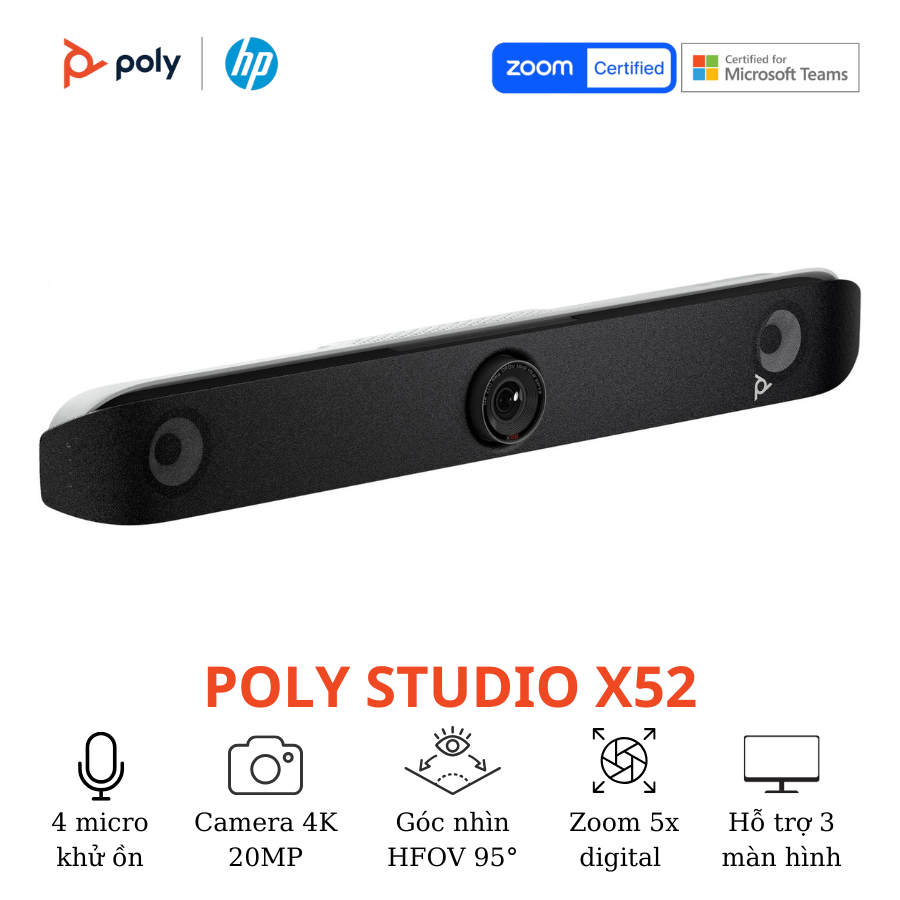 Thiết bị hội nghị truyền hình Poly Studio X52 2