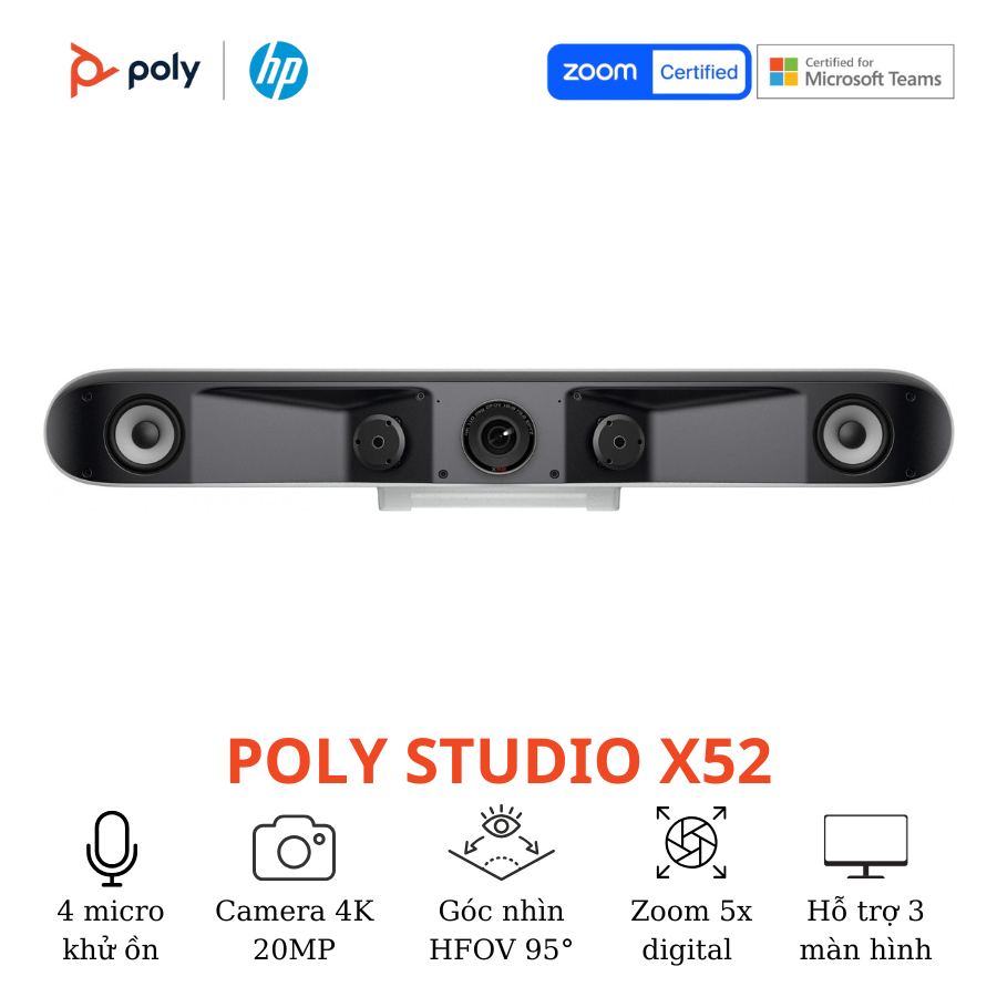 Thiết bị hội nghị truyền hình Poly Studio X52 4