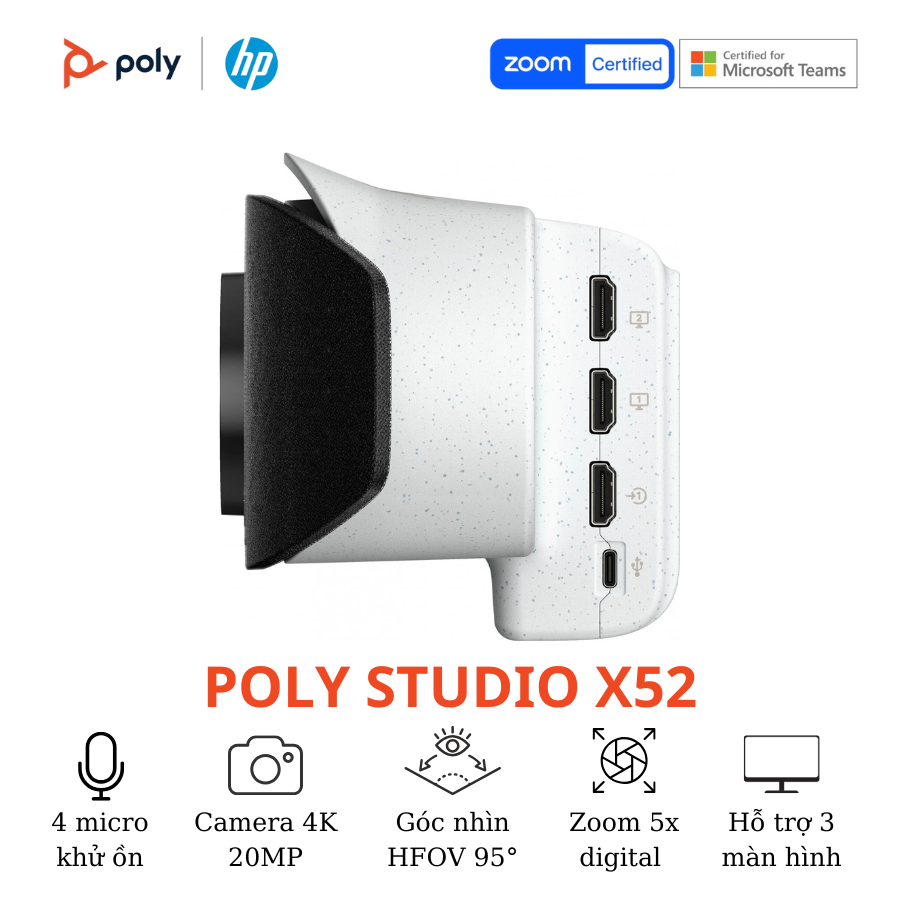 Thiết bị hội nghị truyền hình Poly Studio X52 8