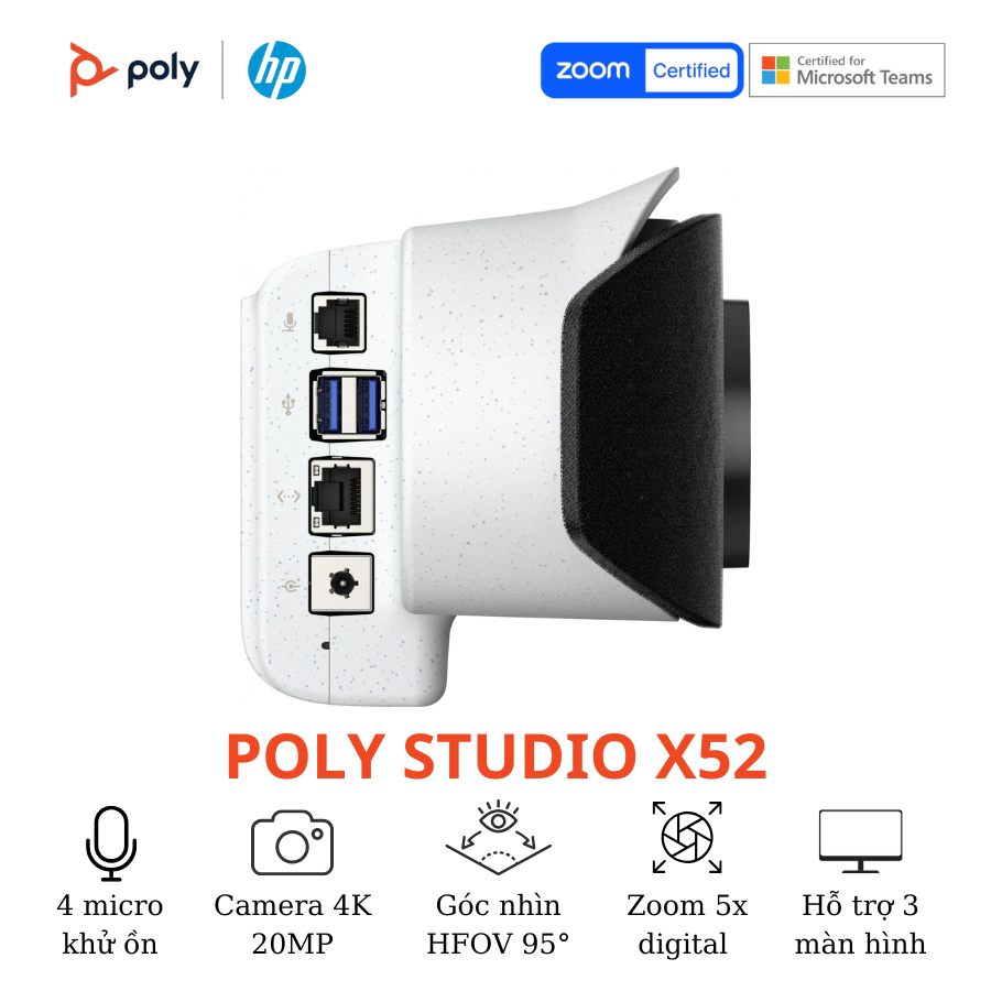 Thiết bị hội nghị truyền hình Poly Studio X52 9