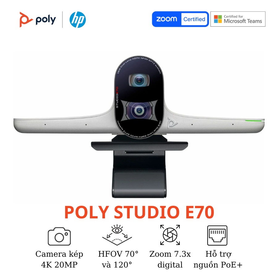 Camera Hội Nghị Thông Minh Poly Studio E70 4