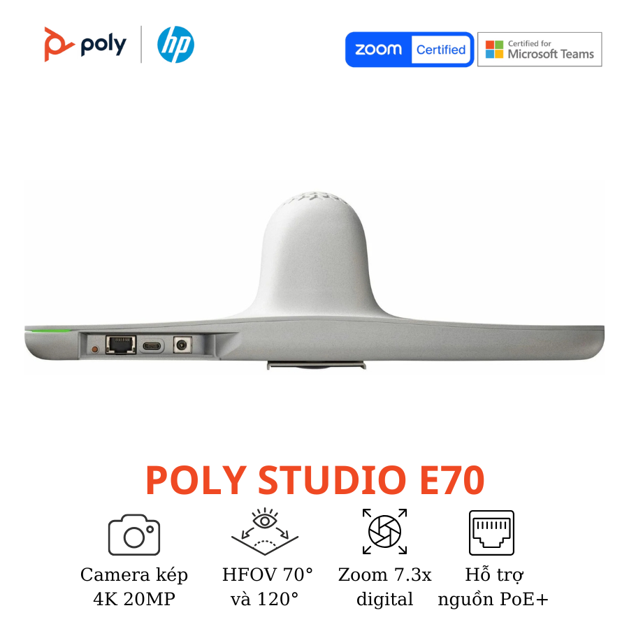 Camera Hội Nghị Thông Minh Poly Studio E70 6