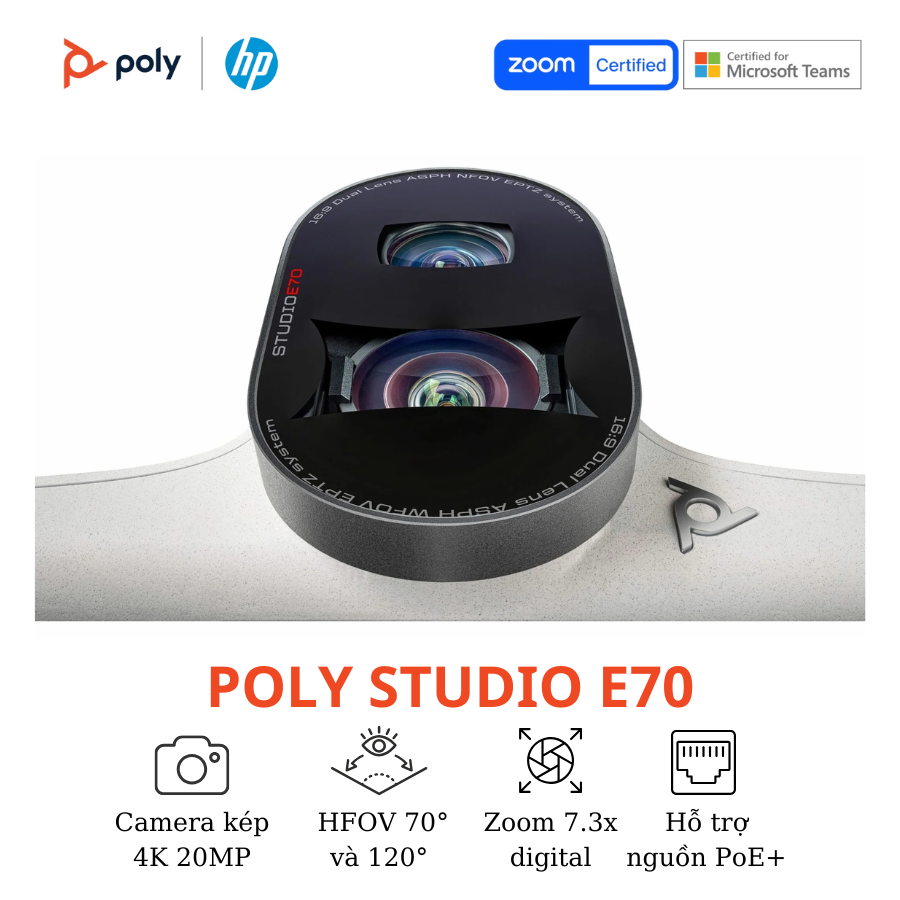 Camera Hội Nghị Thông Minh Poly Studio E70 7