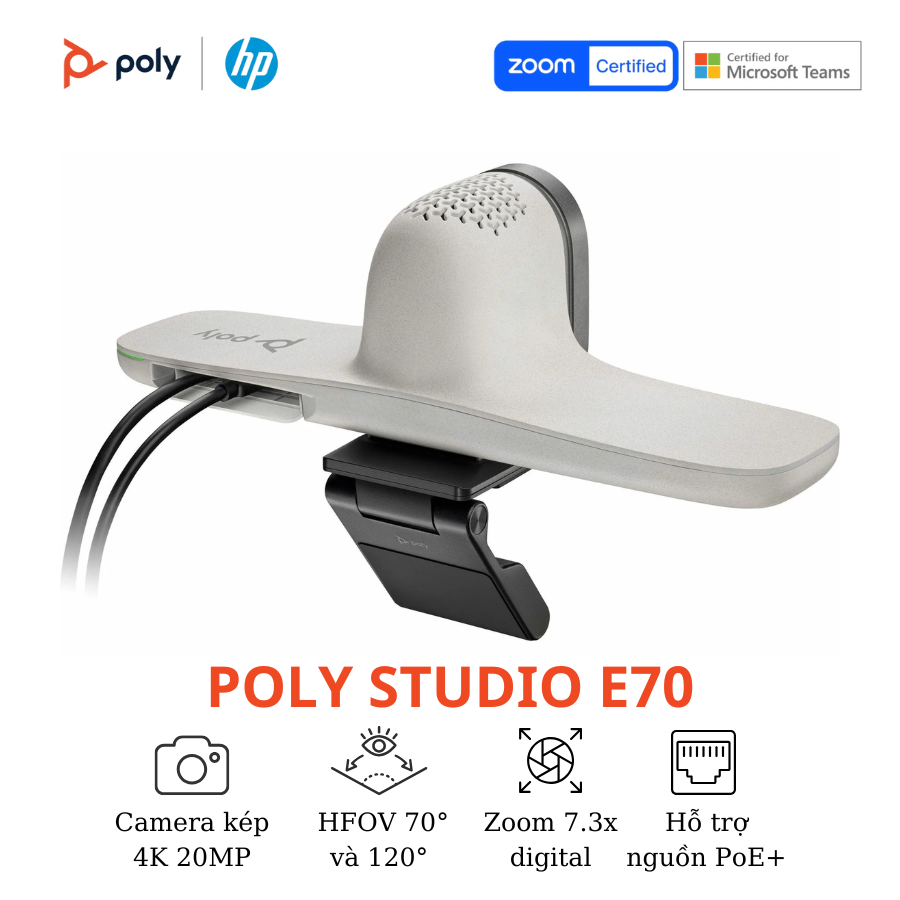Camera Hội Nghị Thông Minh Poly Studio E70 8