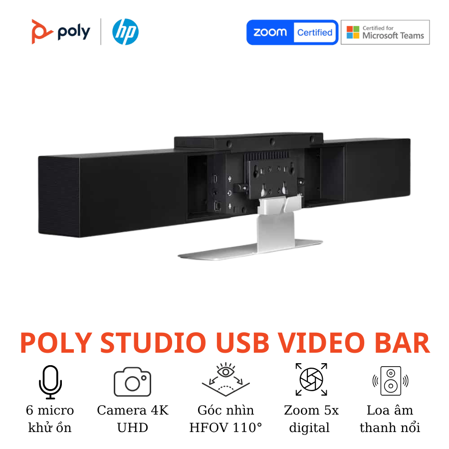 Camera Hội Nghị Poly Studio USB Video Bar 6
