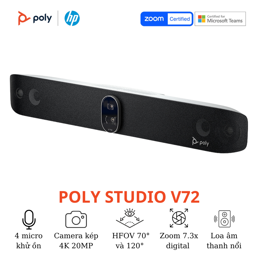 Poly Studio X & V Series — Video bar all-in-one