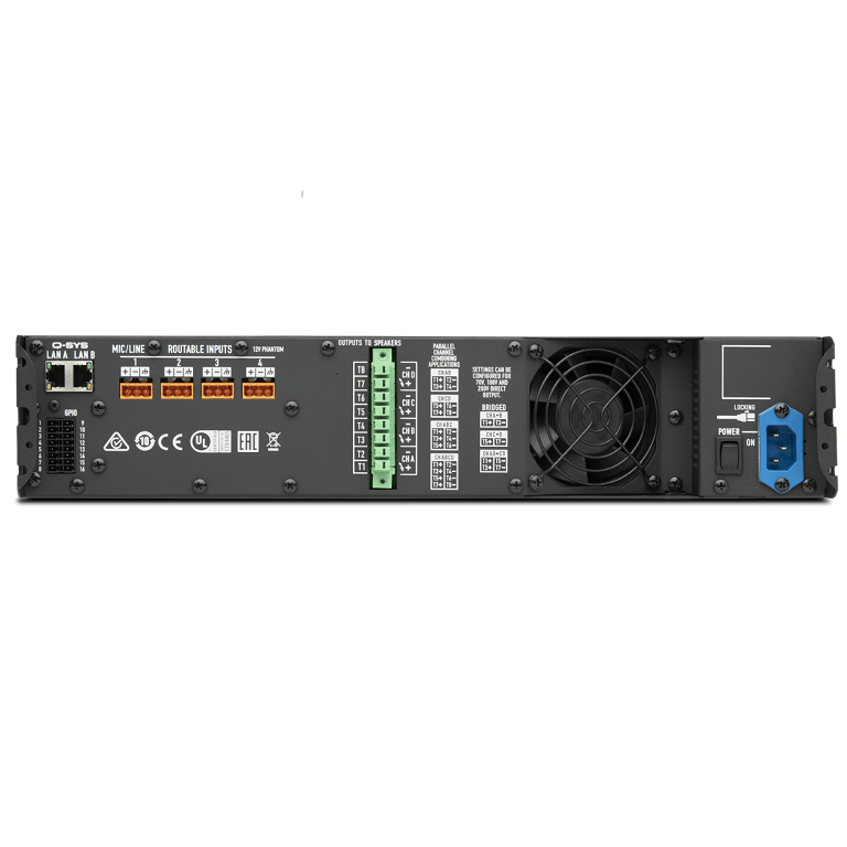 Bộ ampli khuyếch đại mạng 4 kênh 8000W QSC CX-Q 8K4 2