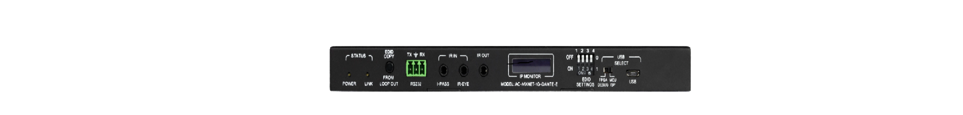 MXNet 1G Encoder with Dante – AVProEdge AC-MXNET-1G-DANTE-E 3