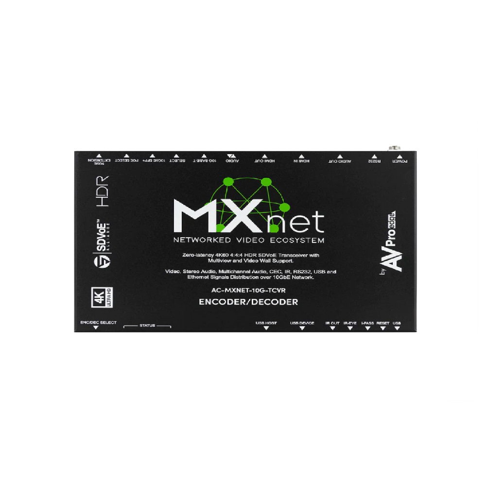 MXNet 10G SDVoE Transceiver – AVProEdge AC-MXNET-10G-TCVR